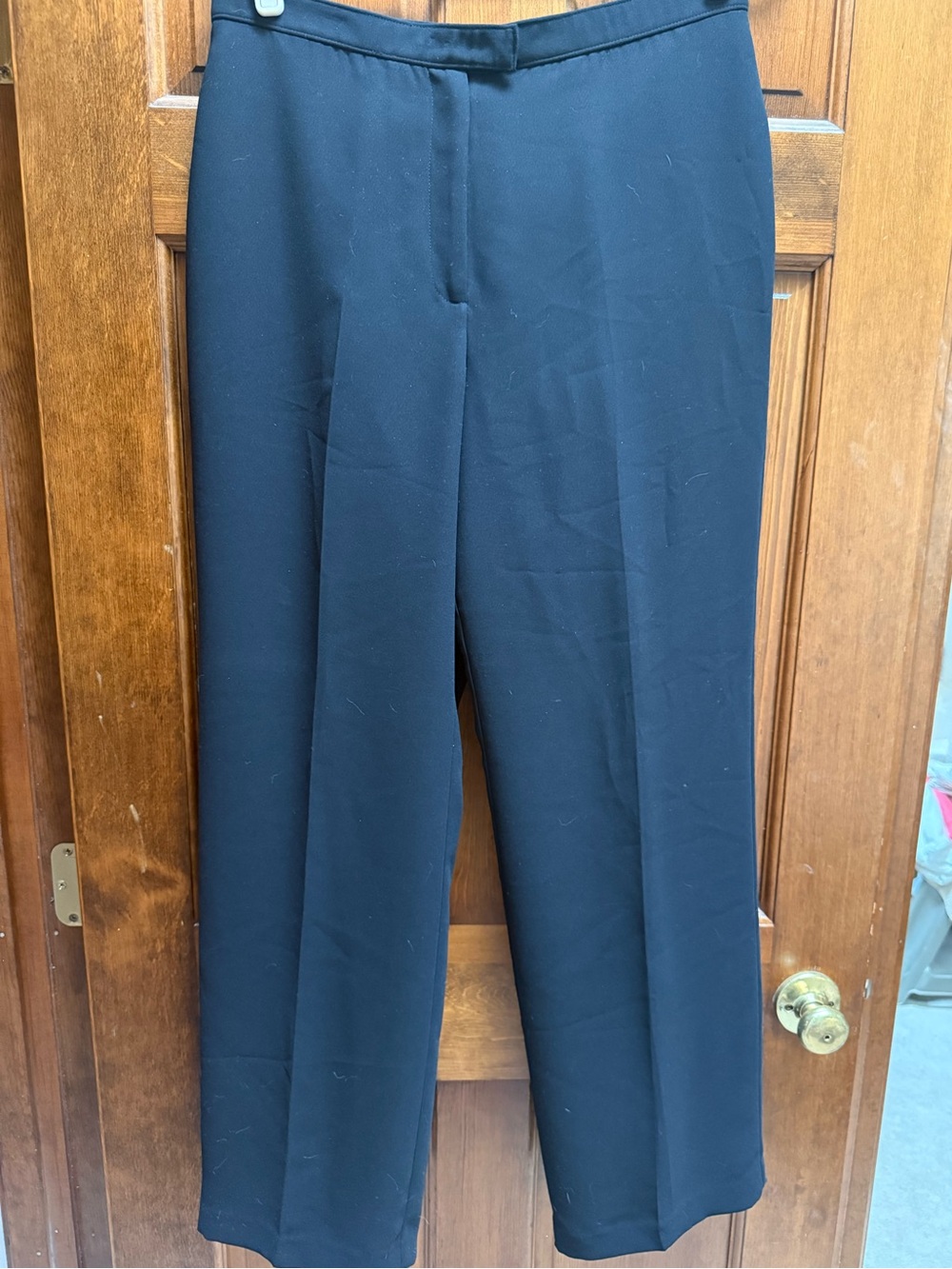 Karen Scott Black Straight-Leg Dress Pants
